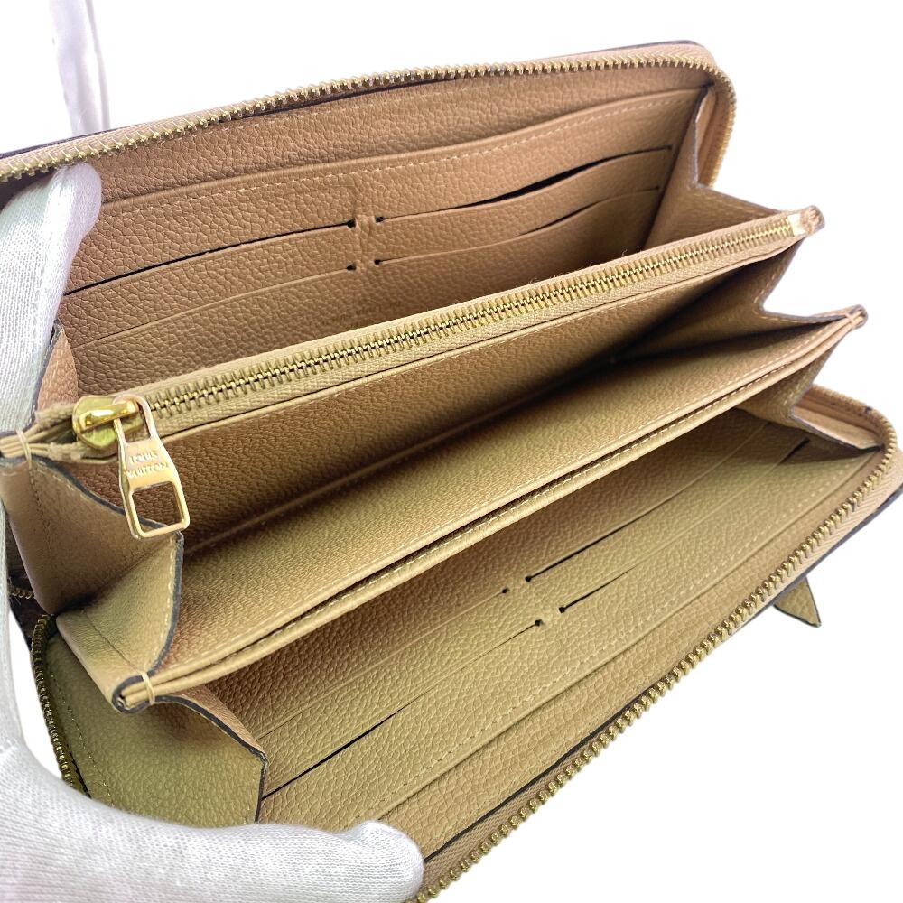 Louis Vuitton M69034 Кошелек на молнии с монограммой Unplant Monogram Ann Platt Zippy кошелек Сумка-кошелек бежевый Monogram Ann Platt Б/у