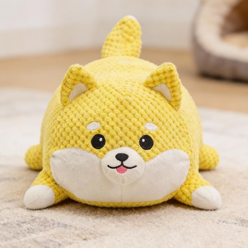 Игрушка из флиса для собак с пищалкой, способствующая устойчивости к жеванию и здоровью зубов, для мелких и средних пород, обеспечивающая безопасную игру
