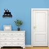 Deer Buck Artwork Shape Wall Stickers Family Shape Welcome Sign Artwork Ideal for Wildlife Enthusiasts and Home Decor