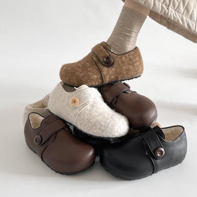 Женские осенние новые туфли Мао Мао на толстой подошве, ретро, универсальные, повседневные туфли, женские лоферы на одной педали