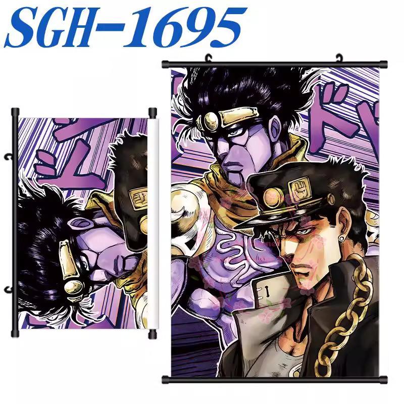 Jojo'S Bizarre Adventure Poster Scroll Painting Peripheral Hanging Painting Bedside Living Room Background Wall Cloth Painting