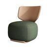 Log Light Luxury First Class Cabin Lounge Sofa Chair Nordic Living Room Fabric Low Stool Balcony Leisure Chair 2024 New