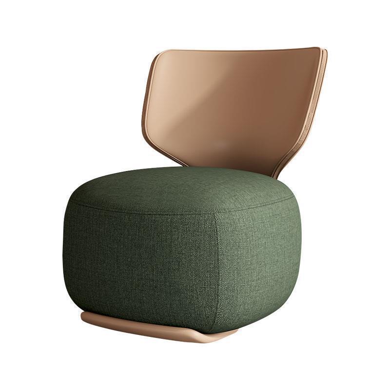 Log Light Luxury First Class Cabin Lounge Sofa Chair Nordic Living Room Fabric Low Stool Balcony Leisure Chair 2024 New