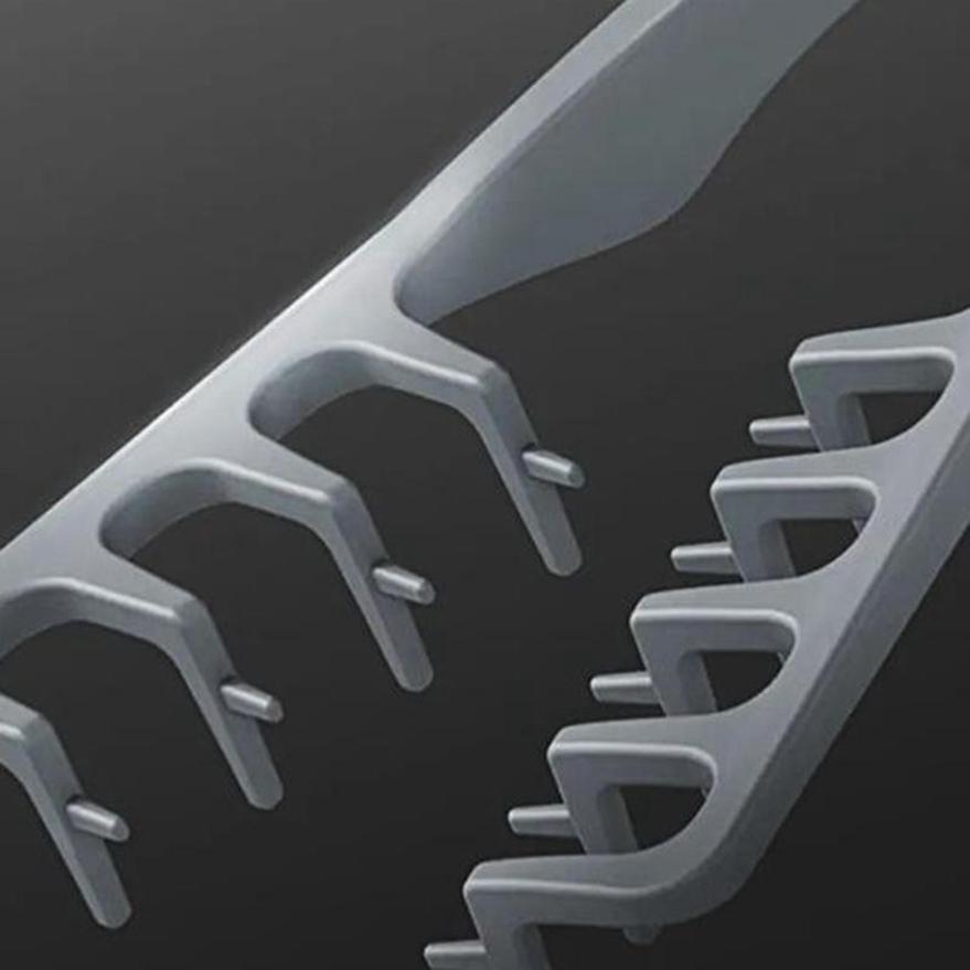 Creative Men Women Wide Tooth Textured Hair Styling Comb Fluffy Hair Root Comb Hairdressing Tool