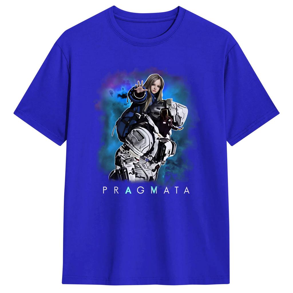Pragmata Diana Scifi Gamer TShirt Unisex  Aesthetic TShirts Summer O Neck Novelty Tees Print Oversized Clothes