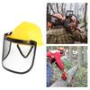 Forestry Hard Hat Face Shield with Mesh Visor for Woodworking Professional Guard