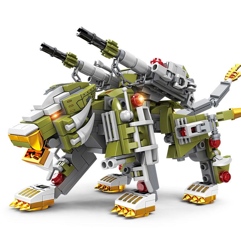 KaiZhi Mech Beast Heavy Cannon Lion Building Blocks - Educational Toy for Boys
