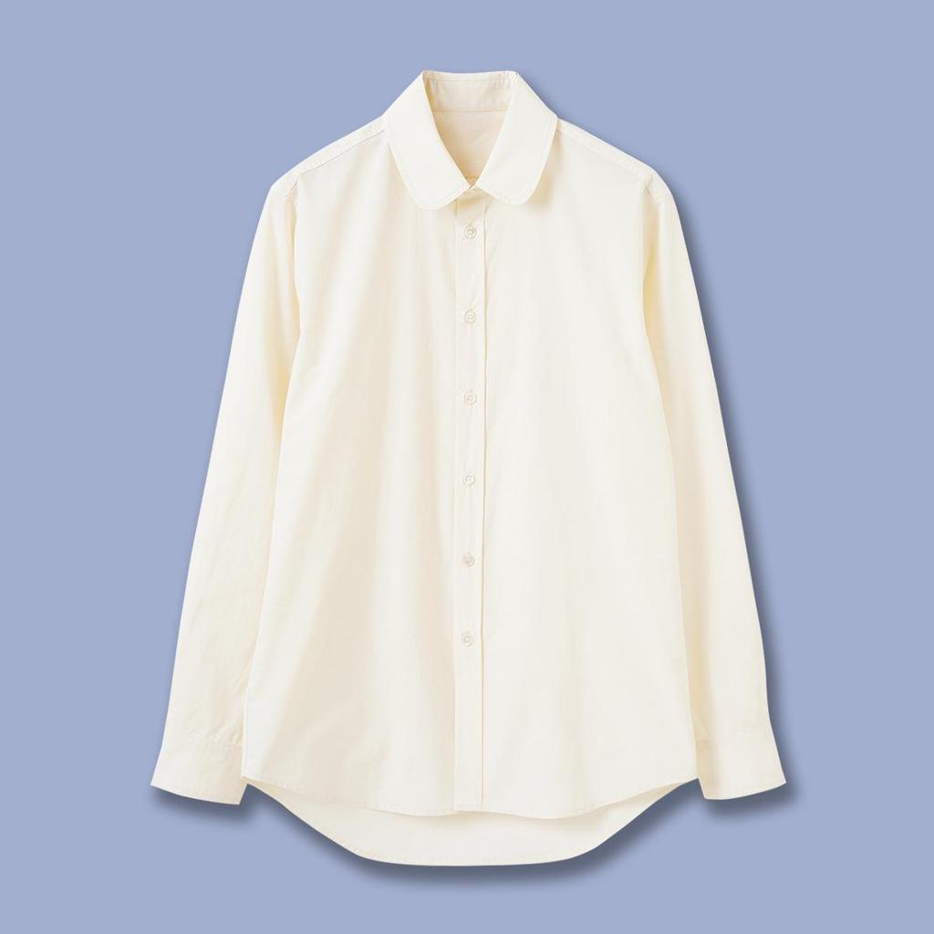 LP Women's Long Sleeve Drapey Slimming Blouse, Milk Yellow - Spring Casual Style