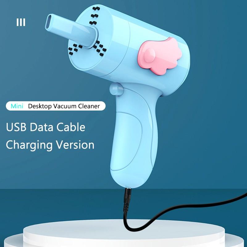 Настольный пылесос для пыли, портативная подметальная машина для стола, беспроводной пылесос, чистящие средства для рабочего стола, мини-пылесос, мультяшный очиститель