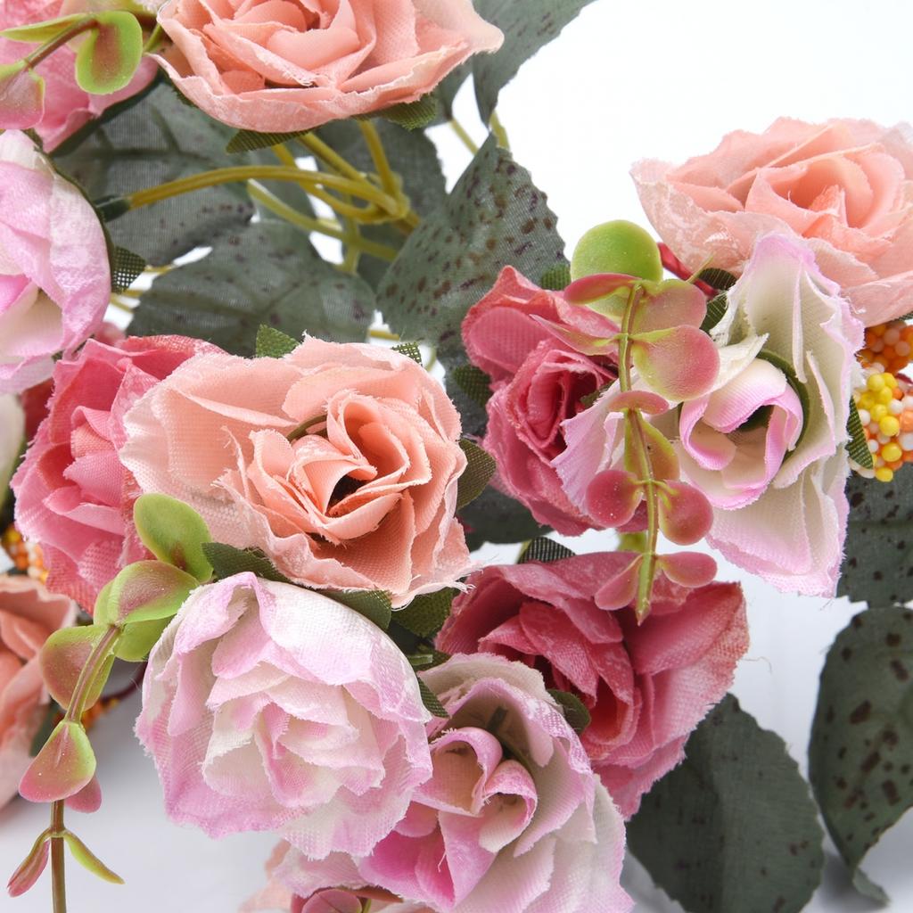 21 голова 1 букет искусственный цветок розы лист лаконичный домашний свадебный декор