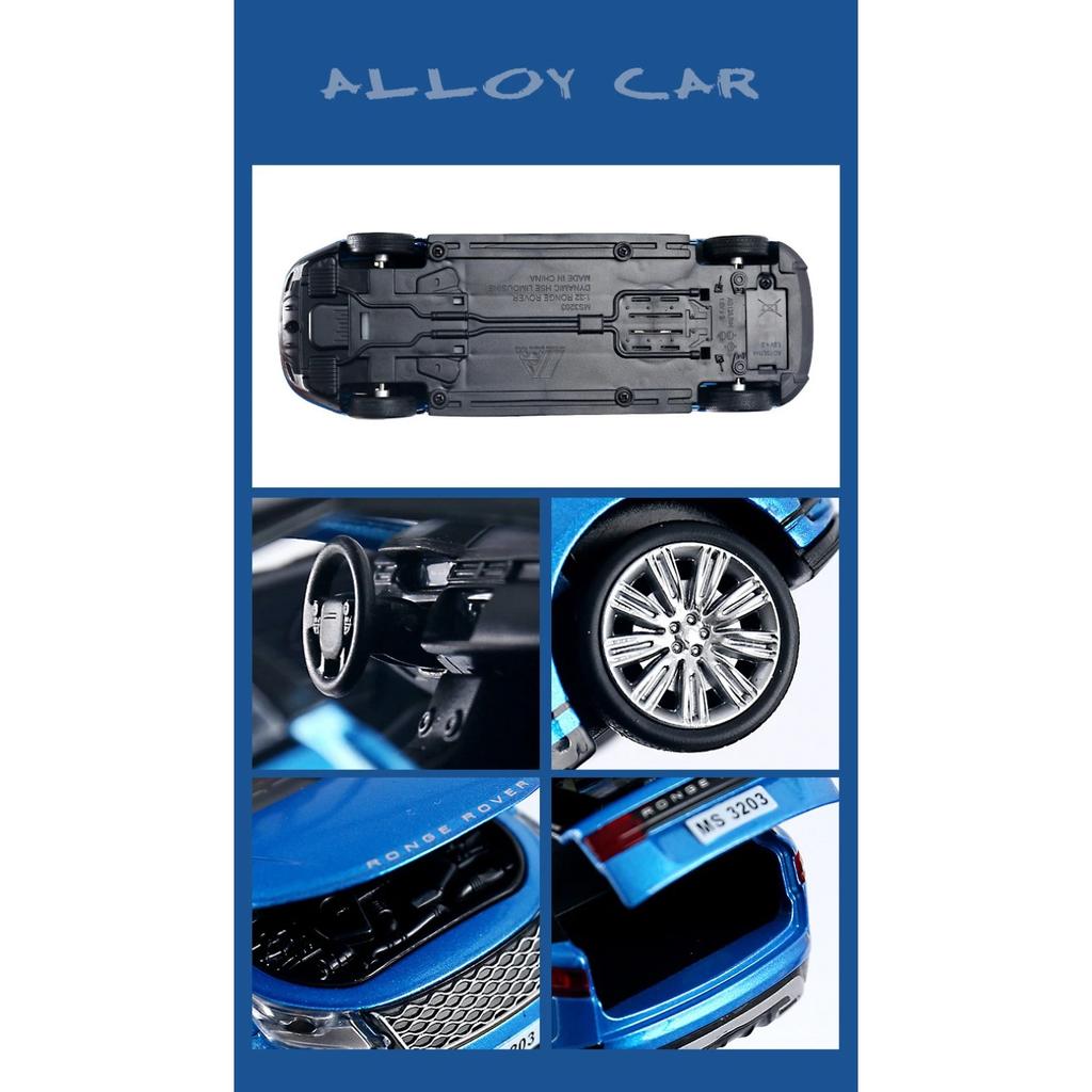 1/32 Range Rover Velar Удлиненный Лимузин из Сплава Металлическая Литая Модель Автомобиля Мигающий Музыкальный Детская Игрушка Транспортные Средства Подарок