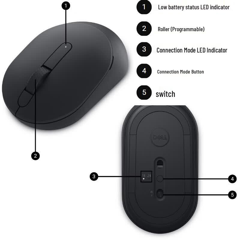 Dell MS355 Silent Dual Mode Wireless Mouse