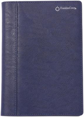 Органайзер Franklin Planner, Одна страница в день, Синтетическая ПУ кожа, Начиная с апреля 2025 года, B6, Темно-синий, 86485