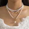 Fashion Pearl Necklace Simplicity Collarbone Collar Decoration New Irregular Chain  Women