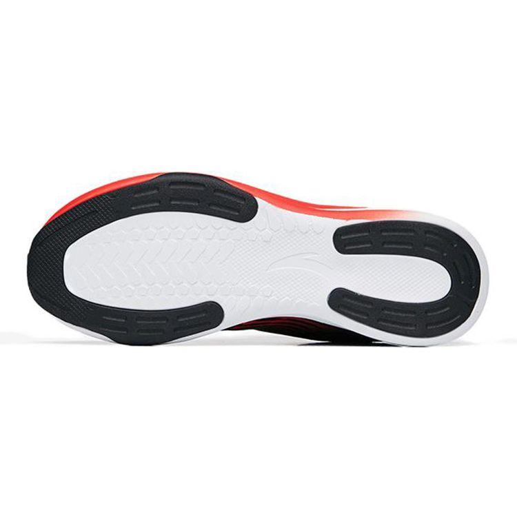 Anta Кнопочная Мягкая Подошва Скакалка Амортизация Нескользящие Износостойкие Кроссовки с Низким Верхом Детская Обувь Черно-Красный 312255502-1