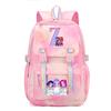 Anime Cartoon Letter Print Pink Backpack Leisure Periphery Large Capacity Backpack Student Bag