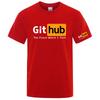 2026 Summer Unisexs Github The Place Where I Fork Logo Print Creative Graphic eyecatching best seller Top moisturewicking Tshirt