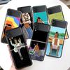 Чехол для телефона Samsung Galaxy Z Flip 5 4 3 5G с изображением мультфильма B-BoJack Horsemans, черный, твердый чехол ZFlip 5 4 3, роскошный противоударный бампер C