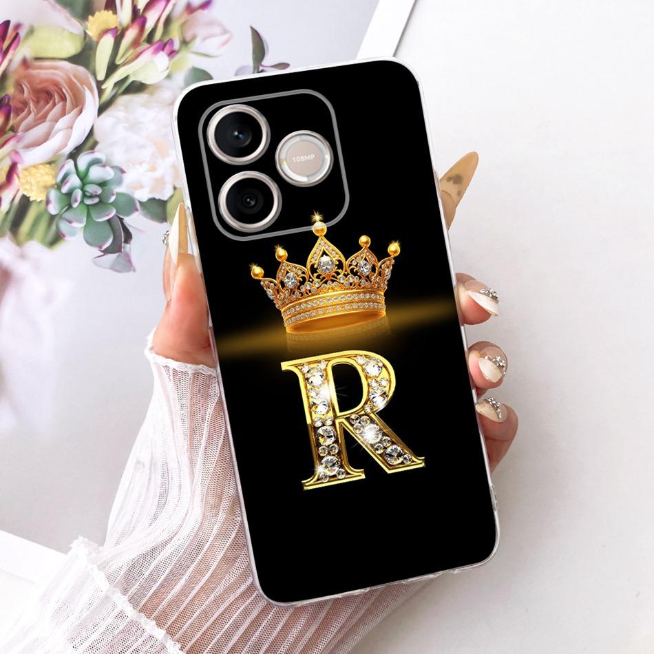 Для Honor 600 Lite Honor600 2026 Модный чехол для телефона с буквой-короной Для Honor 600 600Lite 5G Мягкие силиконовые TPU чехлы