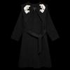 HECO New Chinese Style Winter Wool Blend Long Overcoat for Women