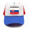 Кепка дальнобойщика Словакии, летняя унисекс, крутая шляпа с флагом страны, бейсбольные кепки, унисекс, уличные сетчатые кепки