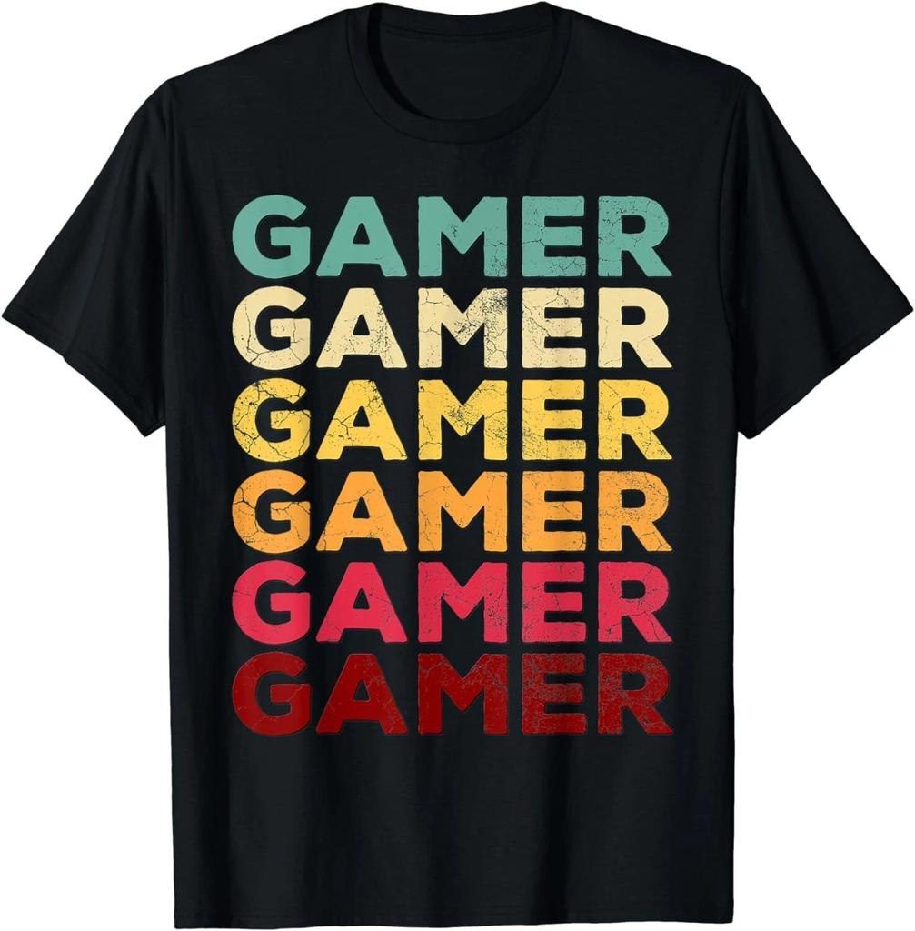 Retro Video Game Shirt GAMER Men Boy Gift Vintage Funny Gift Unisex T-Shirt