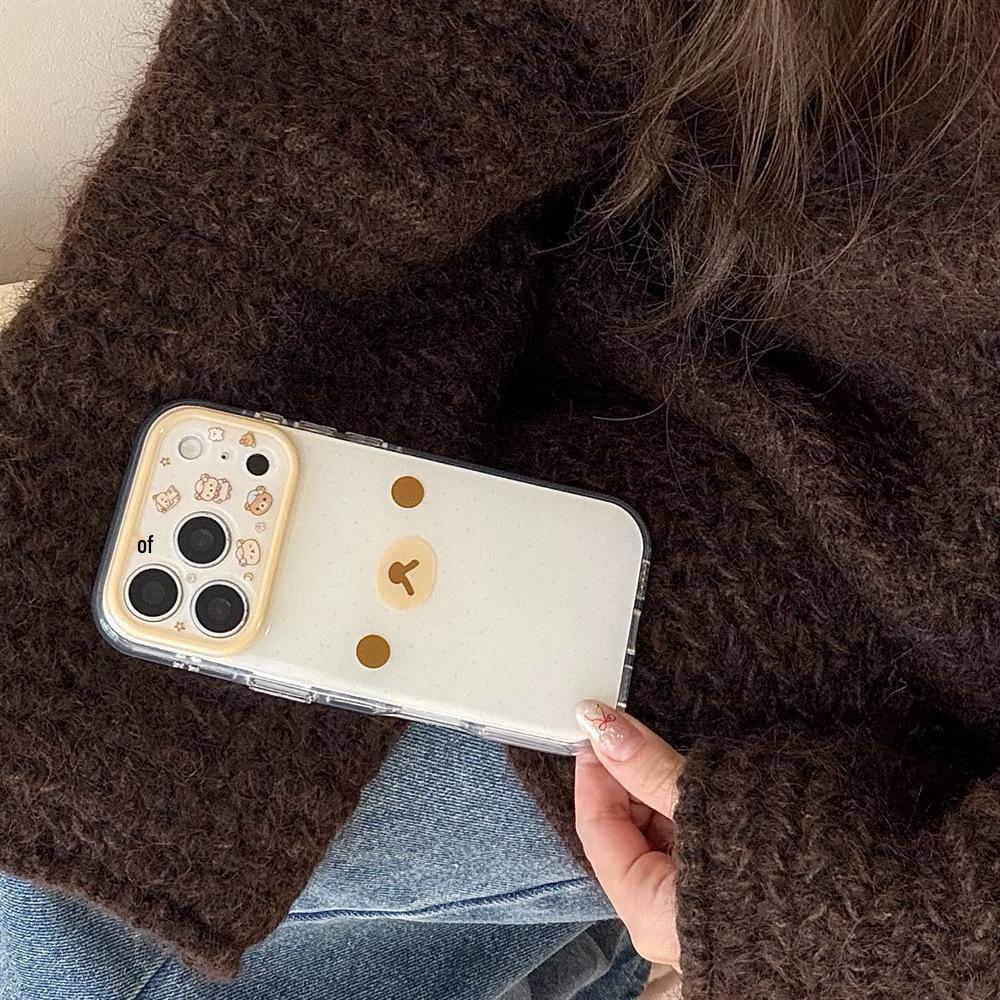 Двухслойный противоударный чехол для телефона с рисунком Рилаккума для iPhone 15/17/16 Pro Max