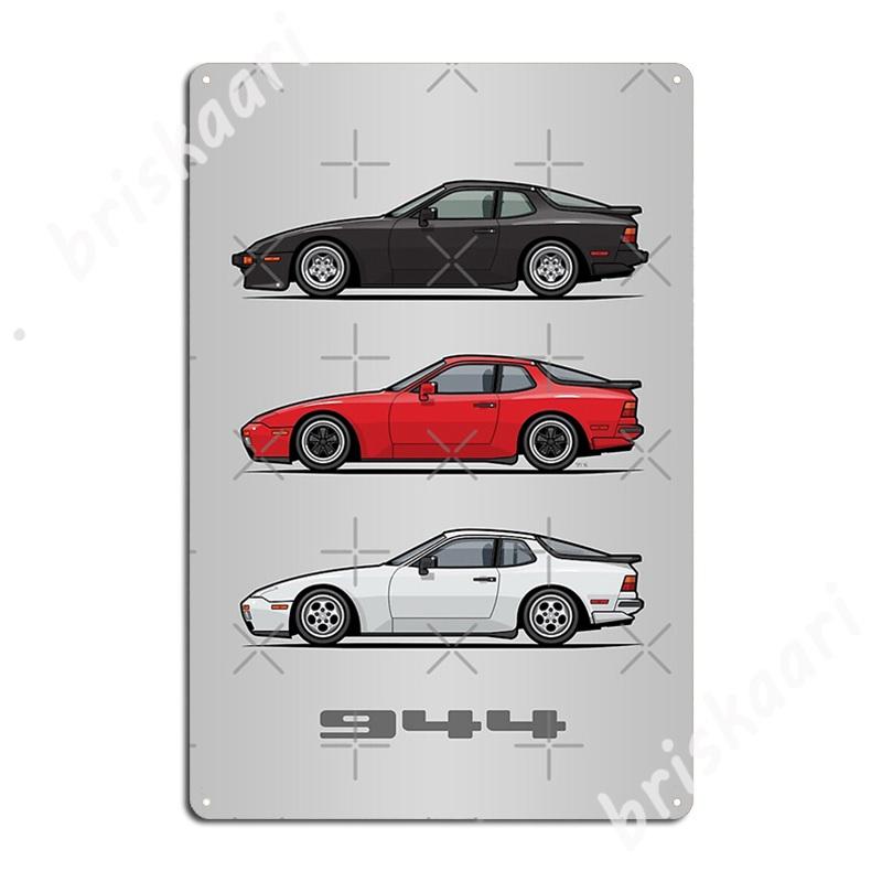 P 944 951 Turbo Trio Металлические таблички Настенная табличка Настенный клуб Дизайн Жестяная табличка Постеры