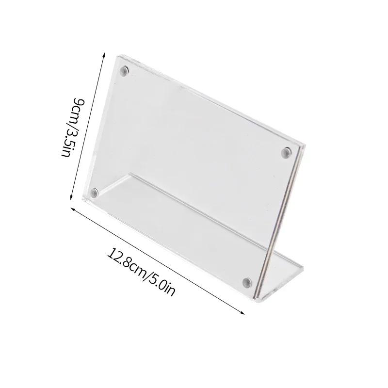 Transparent Photo Frames Acrylic Magnetic Kpop Idol Photocard Holder Desktop Ornament Photo Card Collect Poster Display Stand