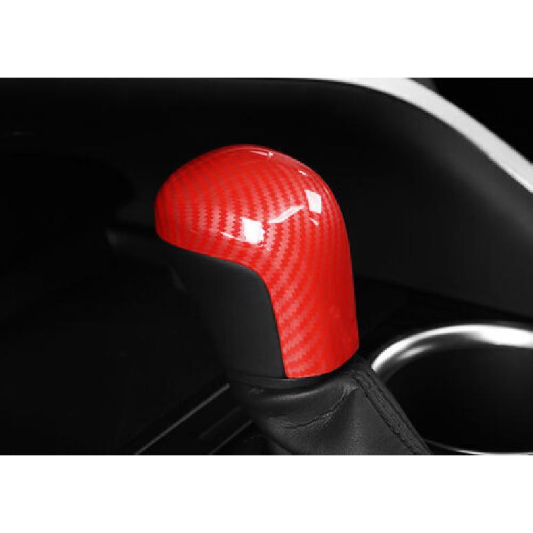 New Red Carbon Fiber Car Interior Gear Shift Knob For Toyota Camry 2018