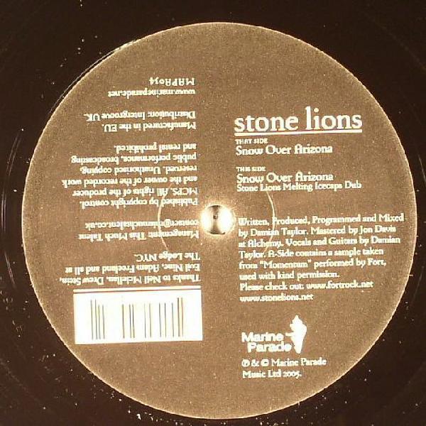 12-дюймовая пластинка STONE LIONS - Snow Over Arizona MAPA034 Marine Parade 2005 UK Dance & Electronica Б/У