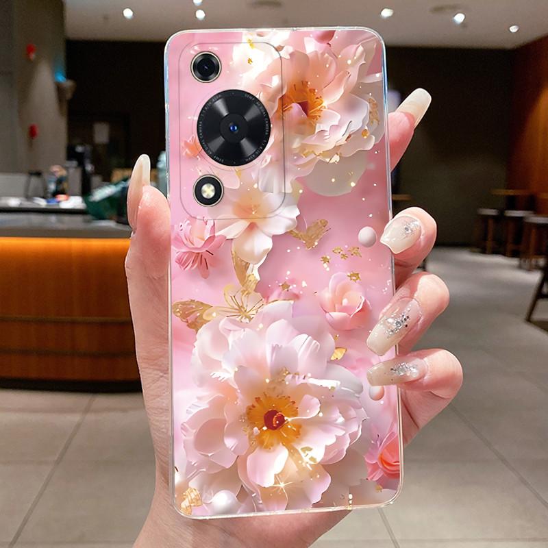 Для Huawei Nova Y63 Чехол NovaY63 Y 63 Чехол для телефона Прозрачный Силиконовый Модный Цветочный ТПУ Мягкие Чехлы для Huawei Nova Y72s Задние Крышки