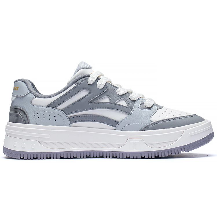 Li-Ning Плавающие противоскользящие амортизирующие низкие кроссовки для скейтбординга мужские кроссовки микрокристалл-серый AGCS077-2