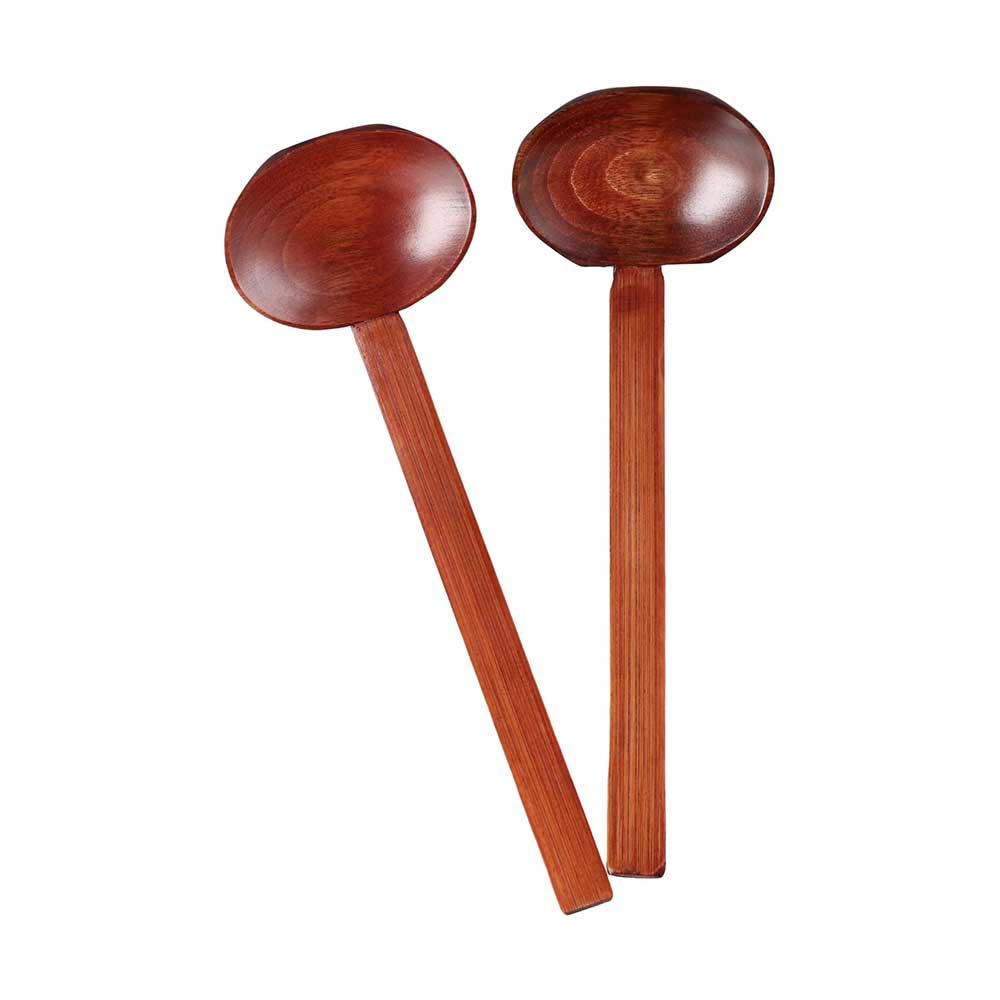 Tableware Colander Long Handle Wooden Ramen Spoon Kitchen Utensil Tool Slotted Spoon Soup Spoon