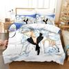 Anime Bleach Duvet Cover Set Single Twin Full Queen King Size Comforter Decorative Bedding Set with Zipper for Girls Boys Kids