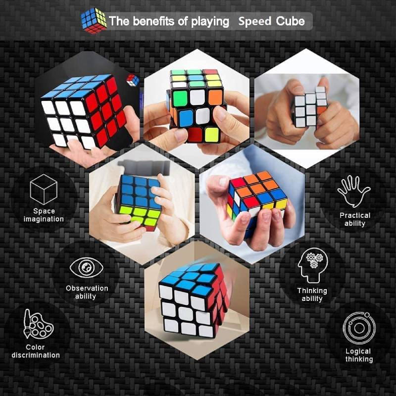 3x3 Магический Кубик Рубика 3x3x3 Головоломка Игрушка для Вечеринки Профессиональный Магический Кубик 3D Гладкая Головоломка Развивающие Игрушки для Детей Взрослых