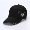 Бейсболка в стиле хип-хоп с кольцом Snapback Кепка для женщин и мужчин Кепки для дальнобойщиков Регулируемые козырьки Винтажные железные цепочки Кепки для отдыха на природе Кепка для папы