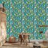 Monstera jungle leaves wallpaper for living room and bedroom 50x1000