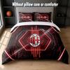 AC Milan Design Bed Bedding Set 1 Duvet Cover + 2 Pillowcases Soft Breathable Household Bed Linens