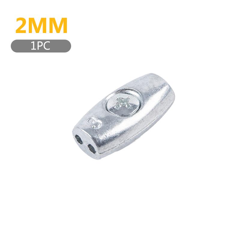 1/5Pcs 2/3/4/6/8Mm Cable Clamp Thread Wire Rope Grip Cable Simplex Clamps