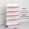 Adjustable Supermarket Display Rack for Snacks and Food, Single/Double-Sided, Ideal for Convenience Stores and Mother & Baby Products.