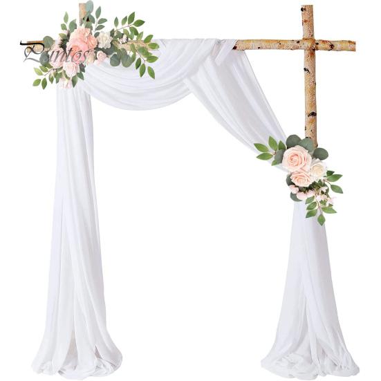 Свадебная арка драпировка занавес драпировка церемония приема подвесное украшение вуаль морской фон декор для банкетов, помолвок, вечеринок