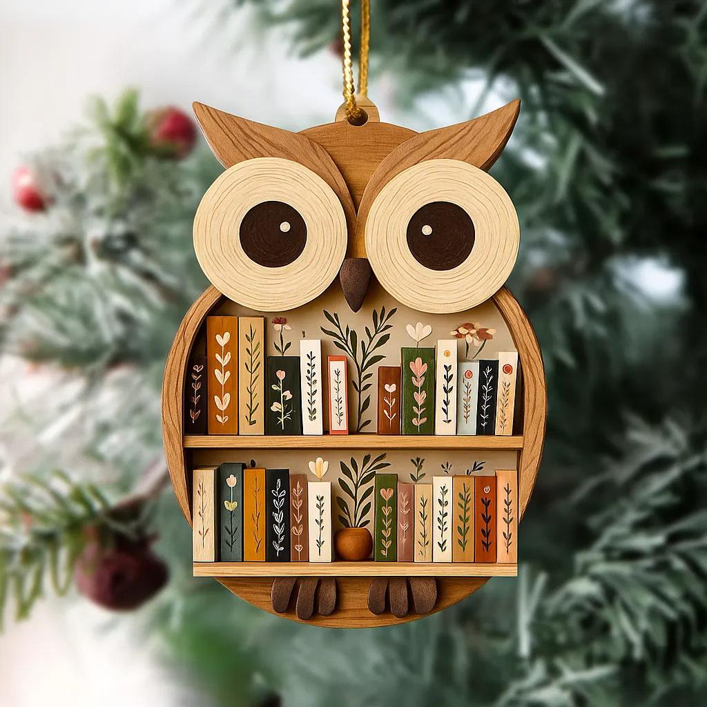 1 шт. Украшение-книжная полка с животными, Деревянный подвесной предмет, Праздничный подарок