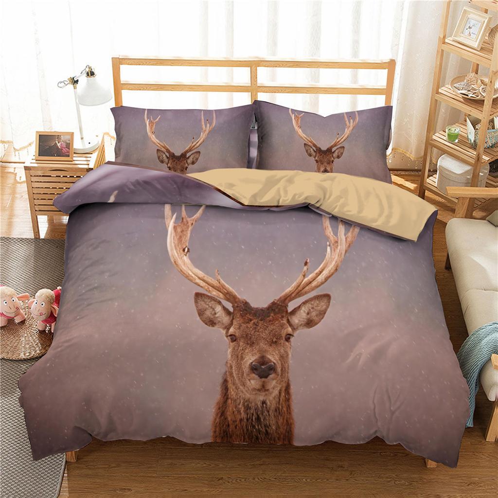 Animal Insect Series Bedding Set,Print Butterfly Panda, Deer,Panda Duvet Cover And Pillowcase, Dekbedovertrek,Single Double