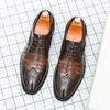 Fashion Wedding Dress Men's Formal Shoes Comfortable Platform Luxury Leather Shoes New Elegant Man Office Social Derby Shoes