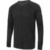 Soft Comfortable Skin-Friendly Versatile Long Sleeve T-Shirt Unisex Tops Black JY6985