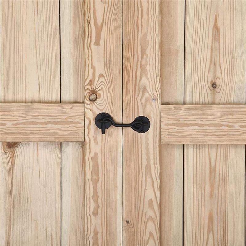 4-дюймовый винтажный крючок для двери и окна, черный, пряжка для двери и окна шкафа из нержавеющей стали, бытовой простой крючок для двери и окна