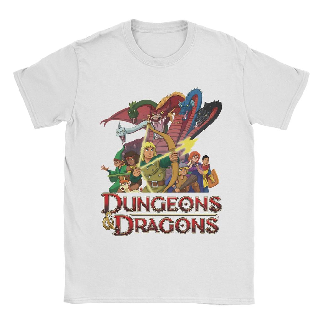 Dungeons And Dragons Cartoon T Shirt Beach Trending T Shirts Unisex 100 Cotton Round Neck Tees ShortSleeved Y2K Casual Tshirt