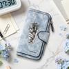 Vintage Mic Pattern Long Wallet Forever Engraved Purse for Daily Use