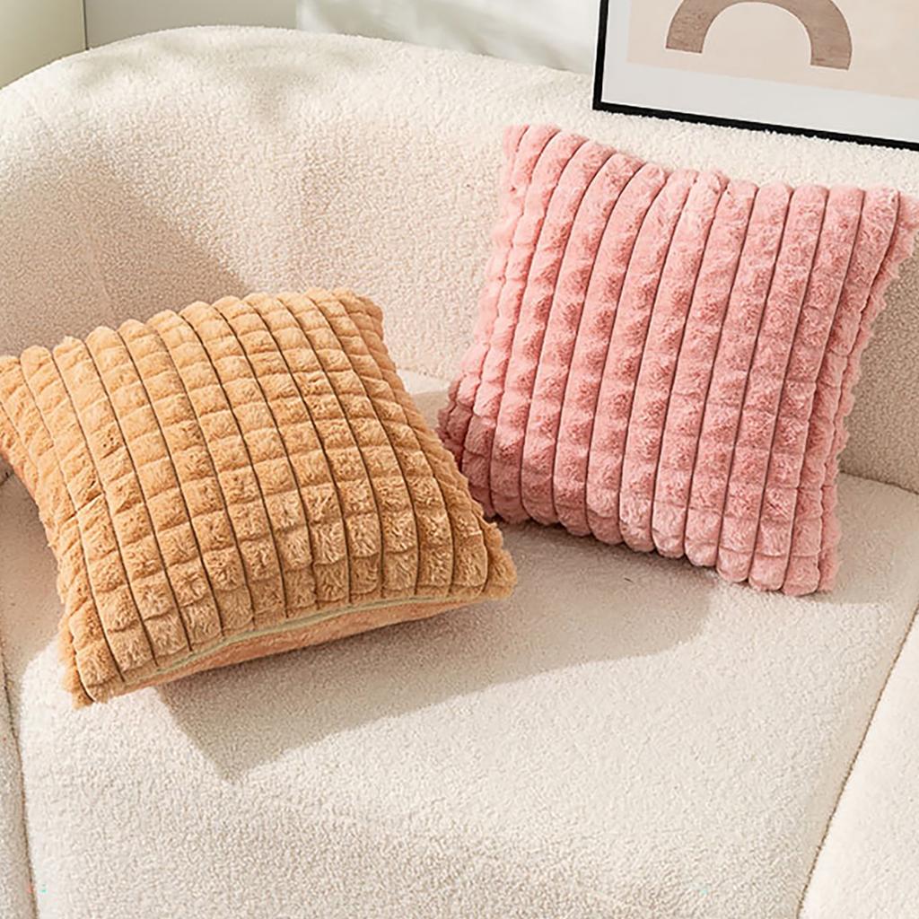 Новогодняя плюшевая наволочка Удобная Легко стирающаяся Наволочка для подушки для украшения дивана и кровати